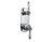 Vissoni V7097PE-TM 1/2 Thermostatic Trim w/2-Way Diverter (non-shared) - Uses TH-9210 valve - Parent