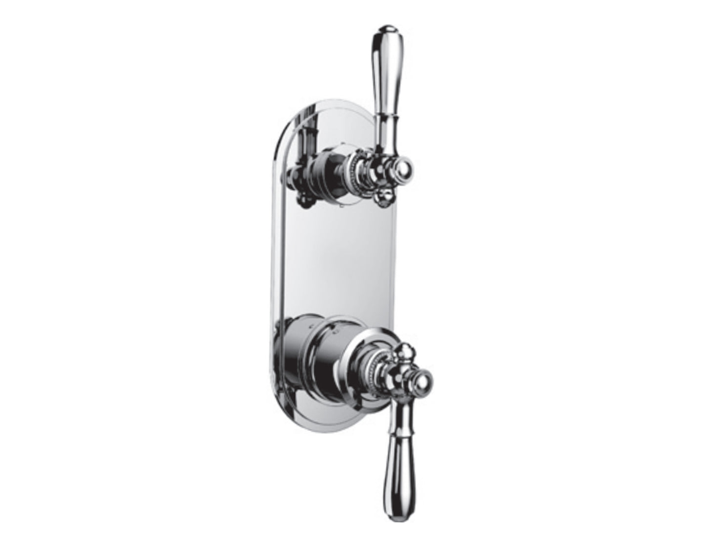 Vissoni V7098PE-TM 1/2 Thermostatic Trim w/3-Way Diverter (shared) - Uses TH-9313 valve - Parent