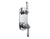 Vissoni V7098PE-TM 1/2 Thermostatic Trim w/3-Way Diverter (shared) - Uses TH-9313 valve - Parent