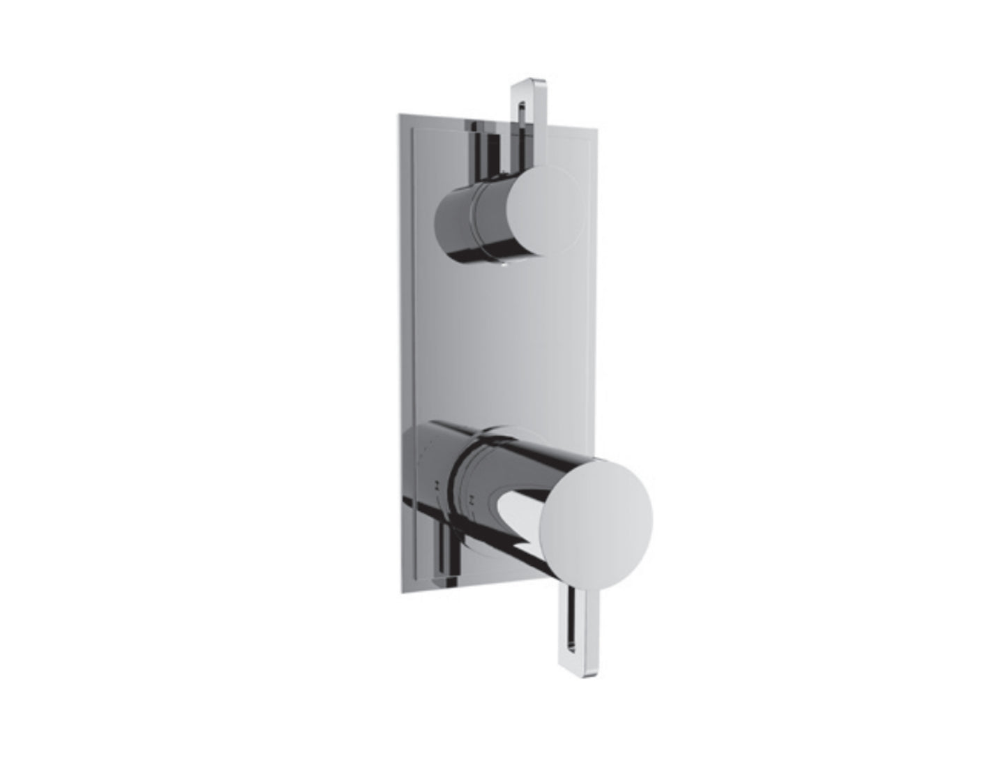 Vissoni V7098SL-TM 1/2 Thermostatic Trim w/3-Way Diverter (shared) - Uses TH-9313 valve - Parent