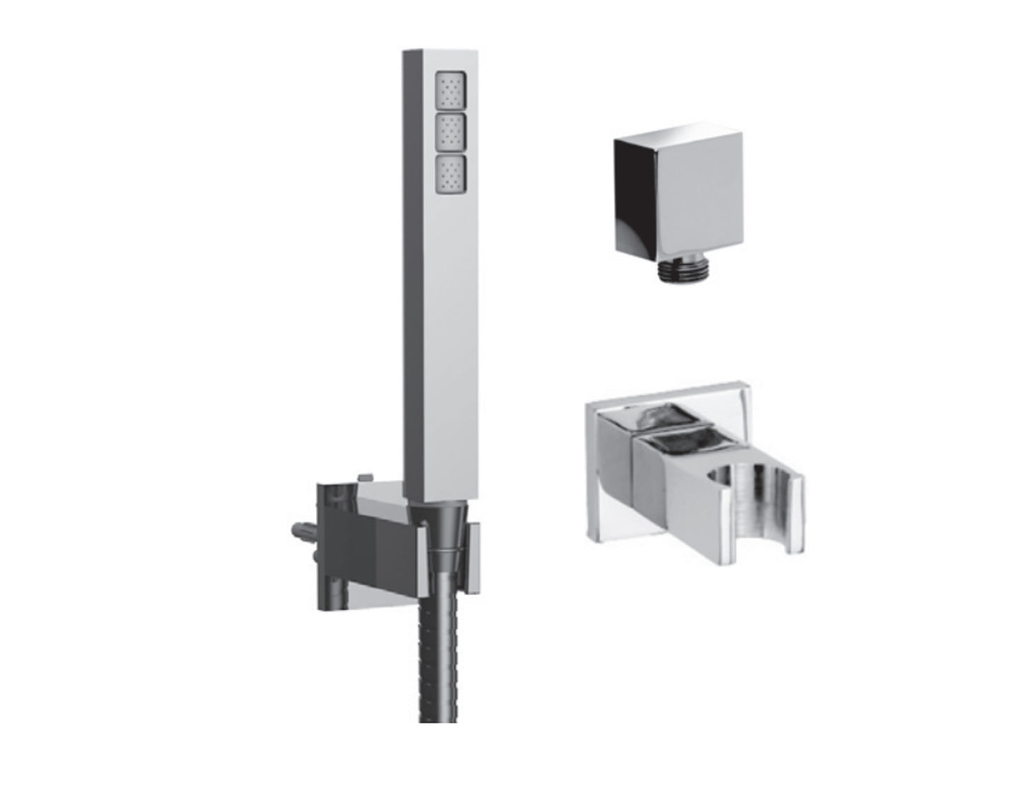 Vissoni V768371 Multifunction Hand Shower Set w/Bracket and Hose - Parent
