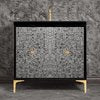 Linkasink VAN30B-028PB Mother Of Pearl With Star Hardware 30 Wide Vanity, 30 X 22 X 33.5 (Without Vanity Top) - Parent