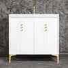 Linkasink VAN36W-009 Tuxedo With Buttons 36 Wide Vanity, 36 X 22 X 33.5 (Without Vanity Top) - Parent