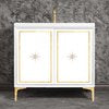Linkasink VAN36W-027 Linea With Star Hardware 36 Wide Vanity, 36 X 22 X 33.5 (Without Vanity Top) - Parent