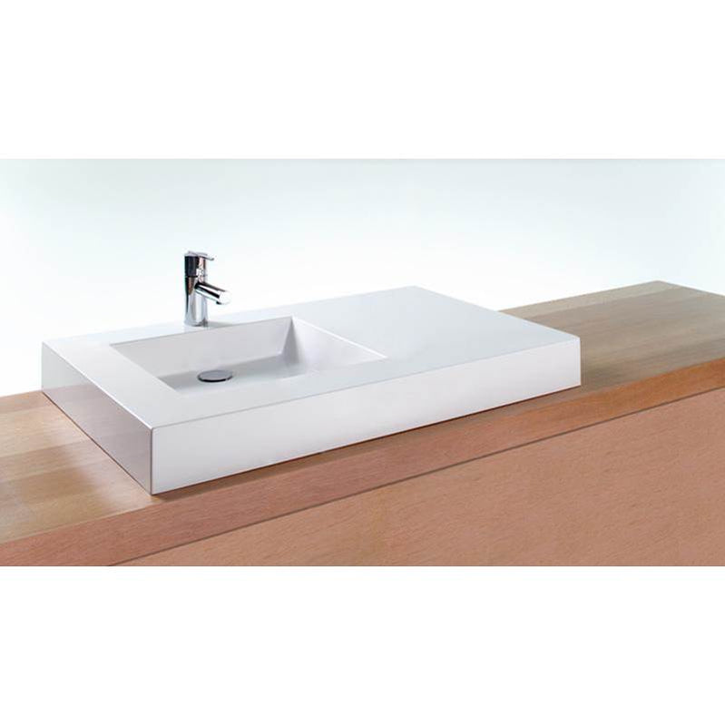 Wet Style VC36R-O-8-SB Lav - Cube - 36 X 22 X 2 - Right - Sb O/F - 3 Holes 8 C/C - Parent