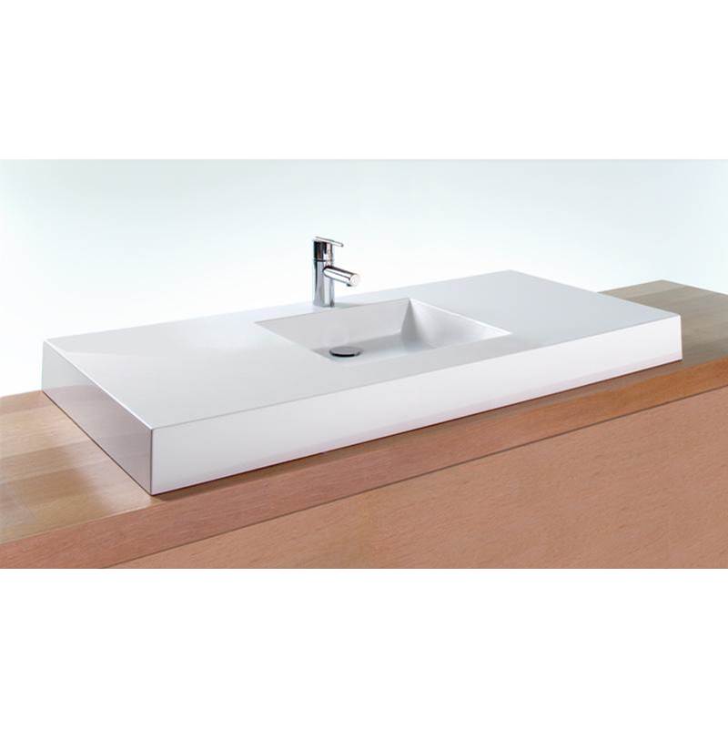 Wet Style VC48C-O-1-SB Lav - Cube - 48 X 22 X 4 - Center - Sb O/F - 1 Hole - Parent