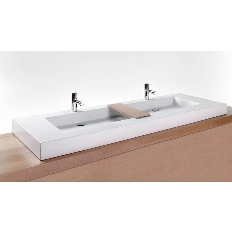 Wet Style VC72T-O-NT-MA Lav - Cube - 72 X 22 X 4 - Trough - Nt O/F - White Matte