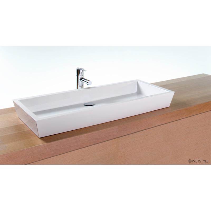 Wet Style VC836A-O-SB Lav - Cube - 36 X 15 X 4 - Above Mount Vessel - Sb O/F - Parent