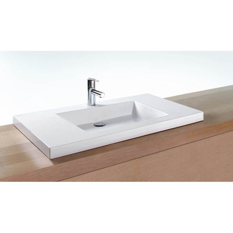 Wet Style VCMS36-O-8-PC Lav - Cube Metro - 36 X 18 X 2 - Pc O/F - 3 Holes 8 C/C - Parent