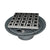 Infinity Drain VDB 4-P 4? x 4? VD 4 - Strainer - Lines Pattern & 2" Throat w/PVC Bonded Flange 2?, 3?, & 4? Outlet - Parent