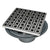 Infinity Drain VDB 5-P 5? x 5? VD 5 - Strainer - Lines Pattern & 2" Throat w/PVC Bonded Flange 2?, 3?, & 4? Outlet - Parent