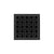 Infinity Drain VD 4-2A 4” x 4” VD 4 - Strainer - Weave Pattern & 2" Throat w/ABS Drain Body 2” Outlet