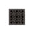 Infinity Drain VD 4-2A 4” x 4” VD 4 - Strainer - Weave Pattern & 2" Throat w/ABS Drain Body 2” Outlet