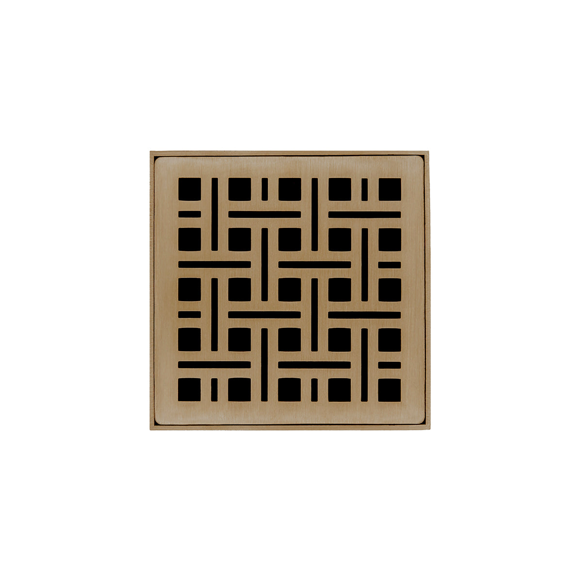 Infinity Drain VD 4-2A 4” x 4” VD 4 - Strainer - Weave Pattern & 2" Throat w/ABS Drain Body 2” Outlet