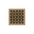 Infinity Drain VD 4-2I 4” x 4” VD 4 - Strainer - Weave Pattern & 2" Throat w/Cast Iron Drain Body 2” Outlet
