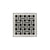 Infinity Drain VD 4-2I 4” x 4” VD 4 - Strainer - Weave Pattern & 2" Throat w/Cast Iron Drain Body 2” Outlet