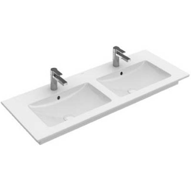 Villeroy And Boch 4111U401 Venticello Double Washbasin 51 1/8 x 19 5/8