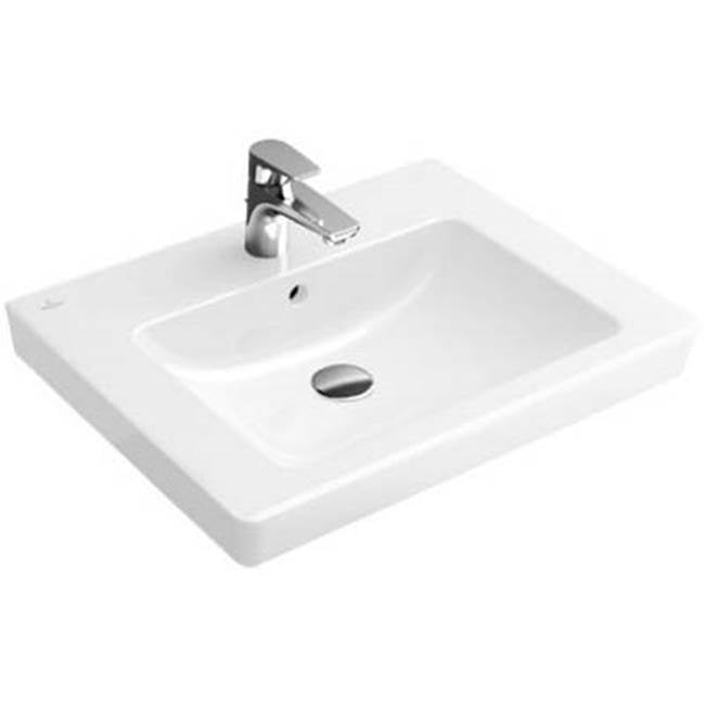 Villeroy And Boch 7113U101 Subway Washbasin 23 5/8 x 18 1/2 (600 x 470 mm) - White Alpin