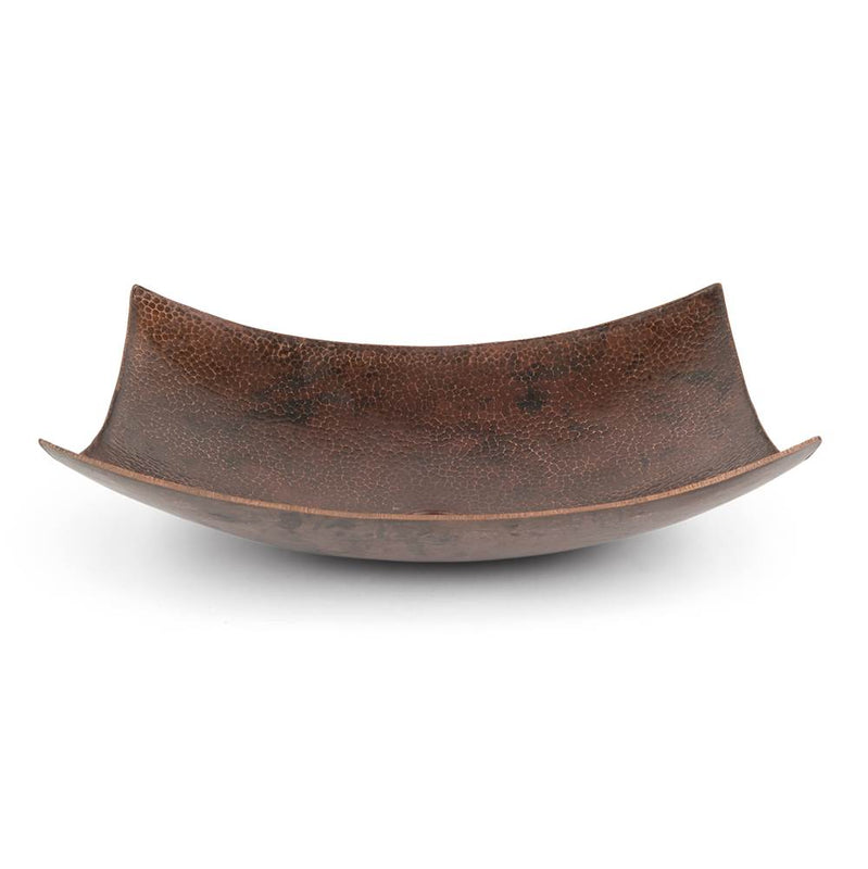 Premier Copper Products VREC18MSDB 18" Rectangle Modern Slope Hammered Copper Sink