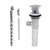 Vissoni 9002PP Lavatory pop-up drain (with overflow holes)