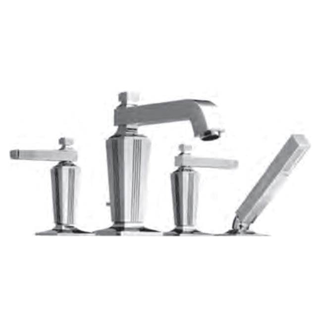 Vissoni V1255MT-TM Roman Tub Filler w/Single Function Hand Shower - Uses VO0276 valve