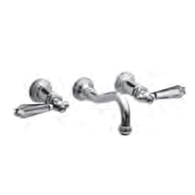 Vissoni V1327PC10-TM 10 Wall Mount Widespread Lavatory - Uses WM-0020 valve - Polished Chrome