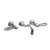 Vissoni V1329PC-TM 7-1/2 Wall Mount Widespread Lavatory - Uses WM-0020 valve