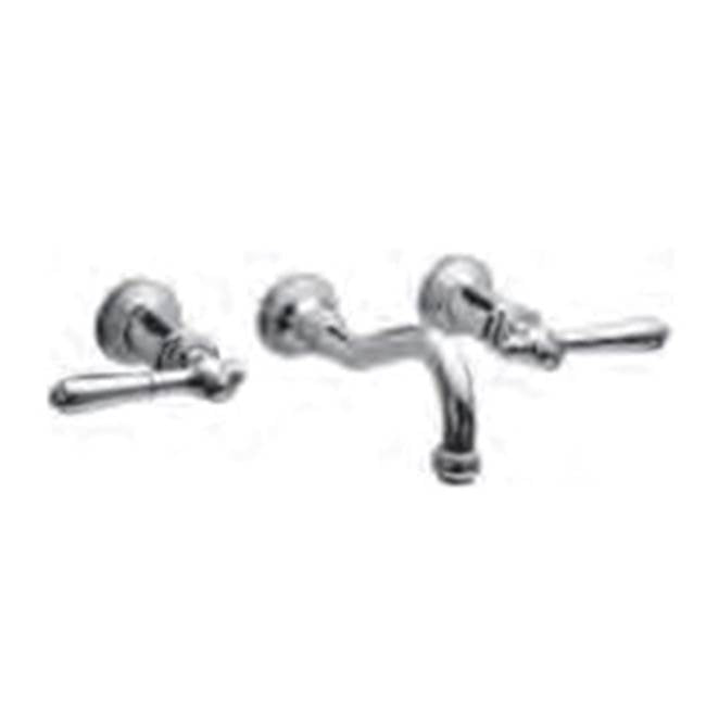 Vissoni V1329PE-TM 7-1/2 Wall Mount Widespread Lavatory - Uses WM-0020 valve