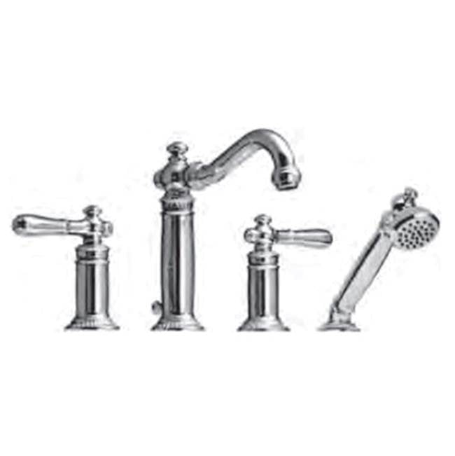 Vissoni V1355PE-TM Roman Tub Filler w/Single Function Hand Shower - Users P0360 valve