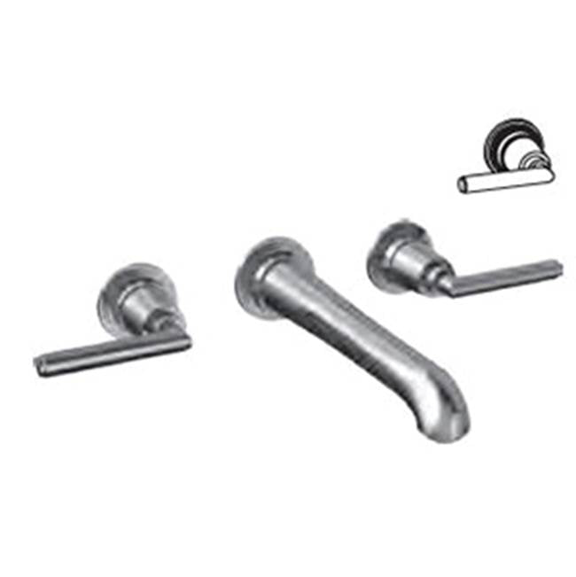 Vissoni V1429GH-TM 8-1/2 Wall Mount Widespread Lavatory - Uses WM-0020 valve