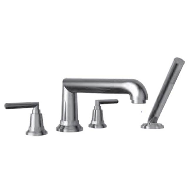 Vissoni V1455GH-TM Roman Tub Filler w/Single Function Hand Shower and Hose - Uses P0360 valve