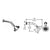 Vissoni V147915 Multifunction Shower Head w/Arm and Flange