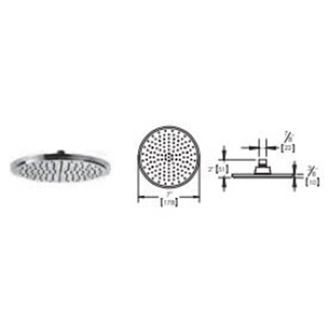 Vissoni V708033 7 Rain head (Guilloche)