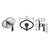 Vissoni V7093BC-TM 3/4 Thermostatic Trim - Uses TH-6300 valve