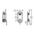 Vissoni V7095GU-TM 1/2 Thermostatic Trim w/1-Way Volume Confrol - Uses TH-9010 valve