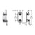 Vissoni V7095PE-TM 1/2 Thermostatis Trim w/1-Way Volume Control - Uses TH-9010 valve