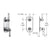 Vissoni V7098PE-TM 1/2 Thermostatic Trim w/3-Way Diverter (shared) - Uses TH-9313 valve