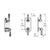 Vissoni V7099BC-TM 1/2 Thermostatic Trim w/3-Way Diverter (non-shared) - Uses TH-9310 valve