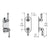 Vissoni V7099GC-TM 1/2 Thermostatic Trim w/3-Way Diverter (non-shared) - Uses TH-9310 valve