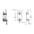 Vissoni V7099PE-TM 1/2 Thermostatic Trim w/3-Way Diverter (non-shared) - Uses TH-9310 valve