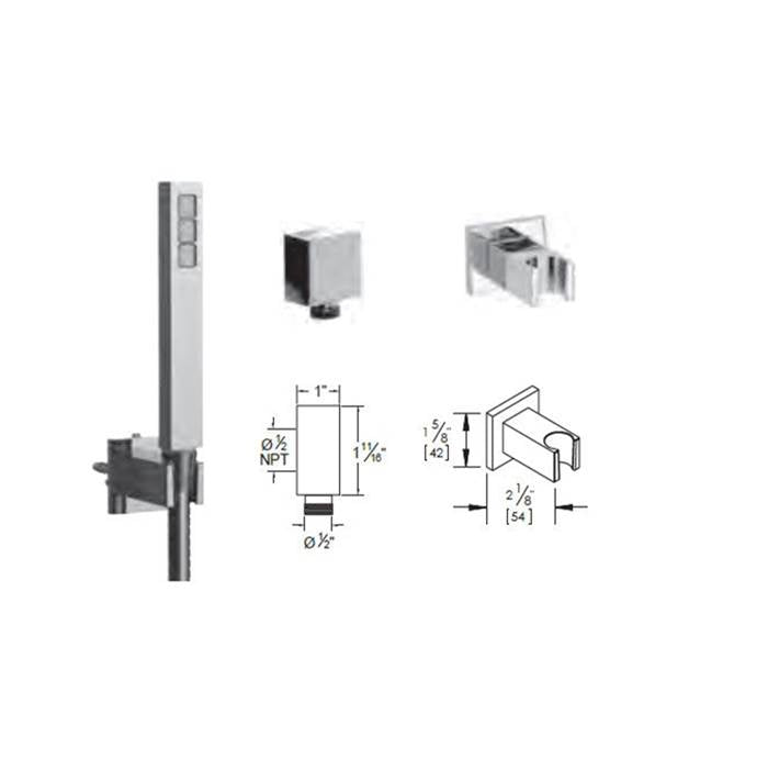 Vissoni V768371 Multifunction Hand Shower Set w/Bracket and Hose