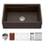 Houzer W-133-C Quartztone 33" Cloud Apron Front Farmhouse Granite Composite Workstation Kitchen Sink