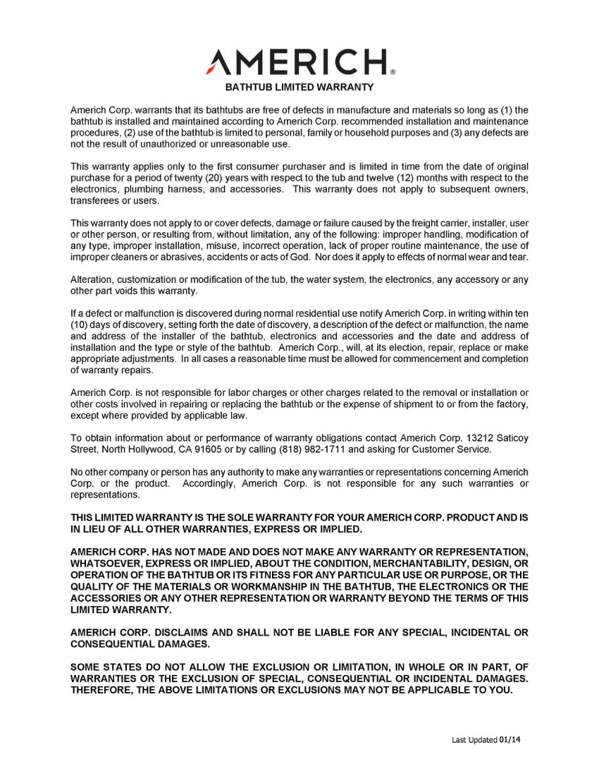 Americh AB6632T Abigayle 66" x 32" Freestanding Tub Only - Parent