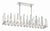 Crystorama WAT-B2006-PN Watson 6 Light Linear Chandelier - Polished Nickel