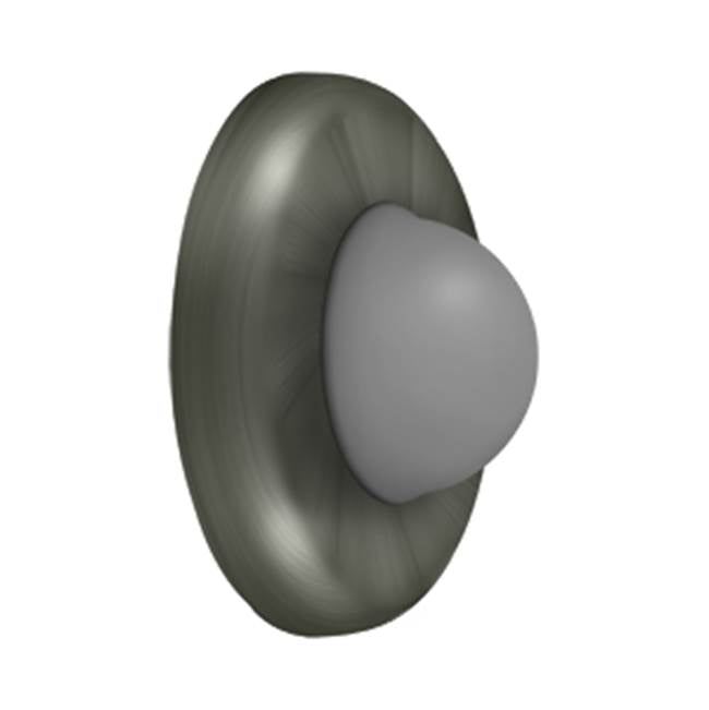 Deltana WBC250 Wall Mount Convex Flush Bumper, 2-1/2 Diam.