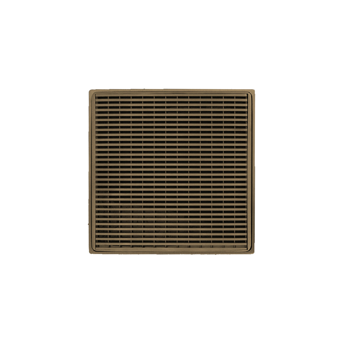 Infinity Drain WD 4-2I 4” x 4” WD 4 - Strainer - Wedge Wire & 2" Throat w/Cast Iron Drain Body 2” Outlet