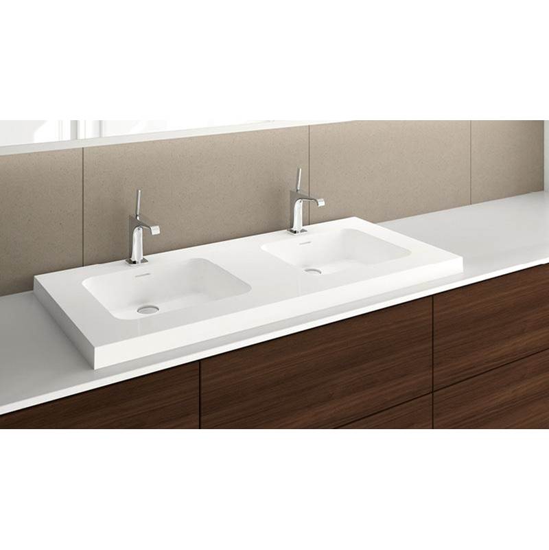 Wet Style VDCOS48-O-8-SB Lav - Deco - 48 X 22 X 2 - Sb O/F - 3 Holes 8 C/C Per Drain - Parent