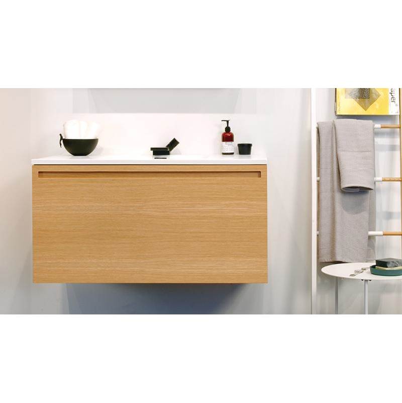 Wet Style ELR60WM Furniture Element Rafine - Vanity Wall-Mount 60 X 22 - 4 Drawers, Horse Shoe Drawers - Parent