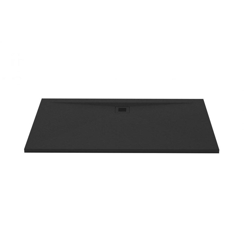 Wet Style DFL6036O-BS-2C Shower Base - Feel - 60 X 36 - Offset Drain - Black Slate - 2 Cuts