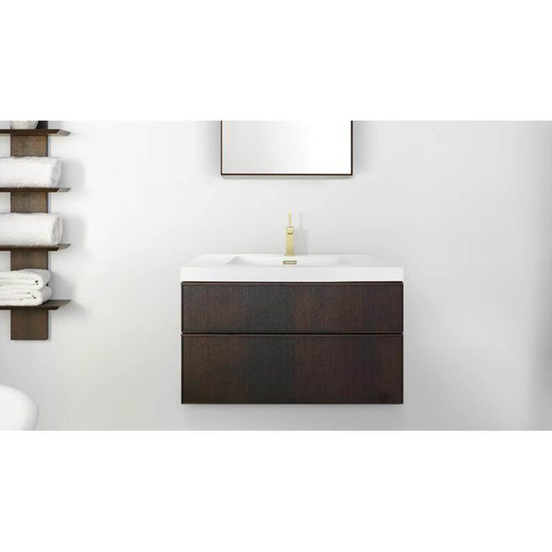 Wet Style FRLM18WM Furniture Frame Linea Metro Serie - Vanity Wall-Mount 18 X 18 - 2 Drawers, Horse Shoe Drawers - Parent